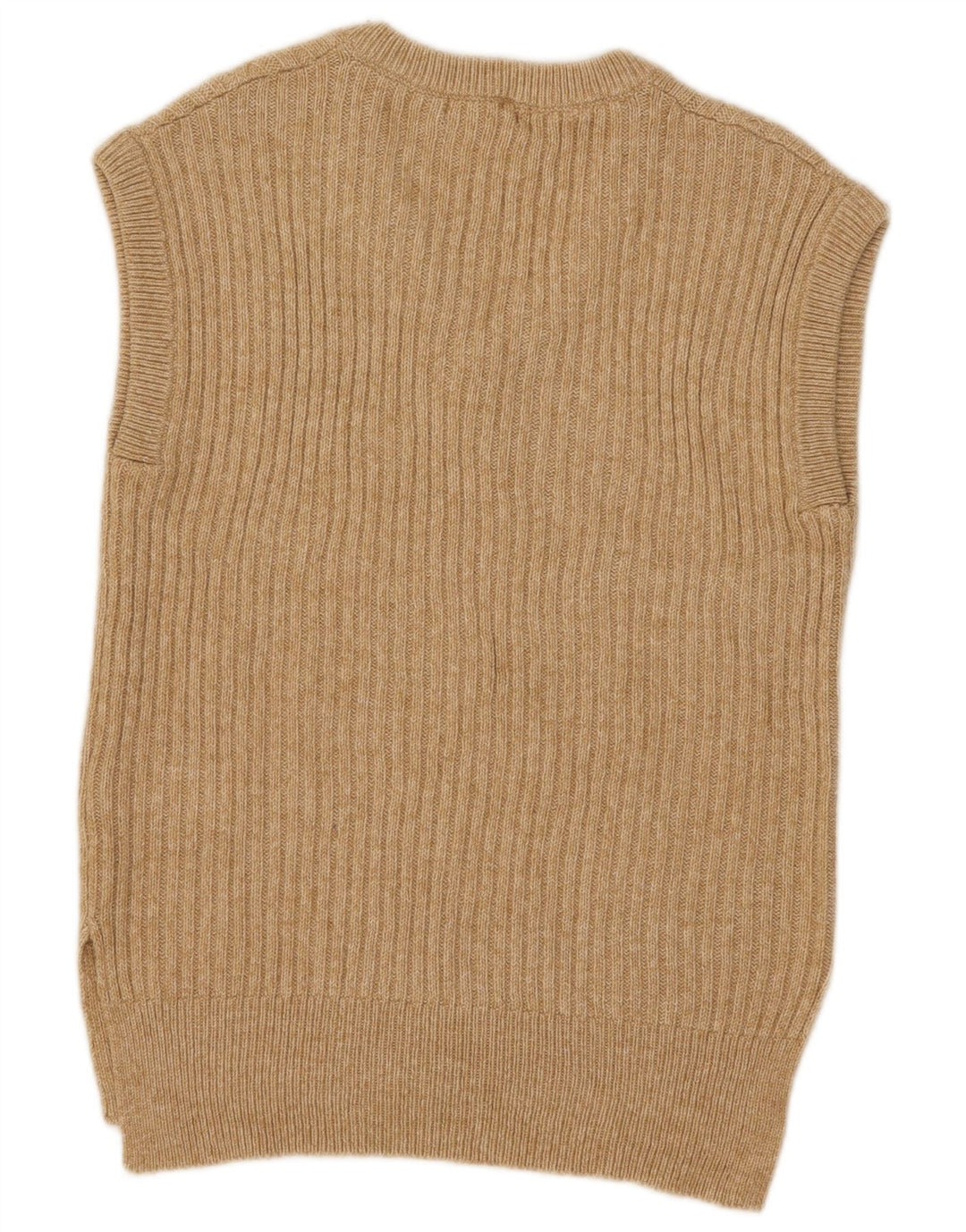 Marks & Spencer Damen Weste Tank Top UK 10 Small Beige Baumwolle
