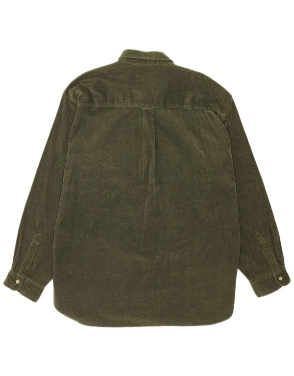 CLASSIC Herren Cordhemd UK 45/46 XL Grüne Baumwolle