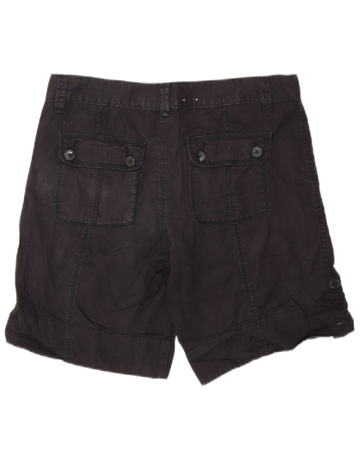 CALVIN KLEIN Damen Cargoshorts US 6 Medium W30 Schwarze Baumwolle