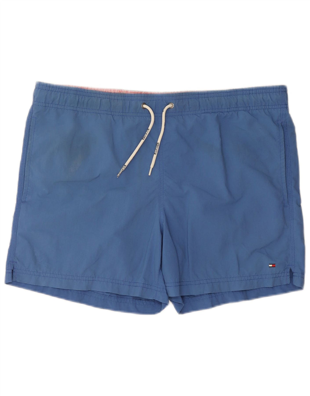 Tommy Hilfiger Herren-Badeshorts, klein, blaues Nylon
