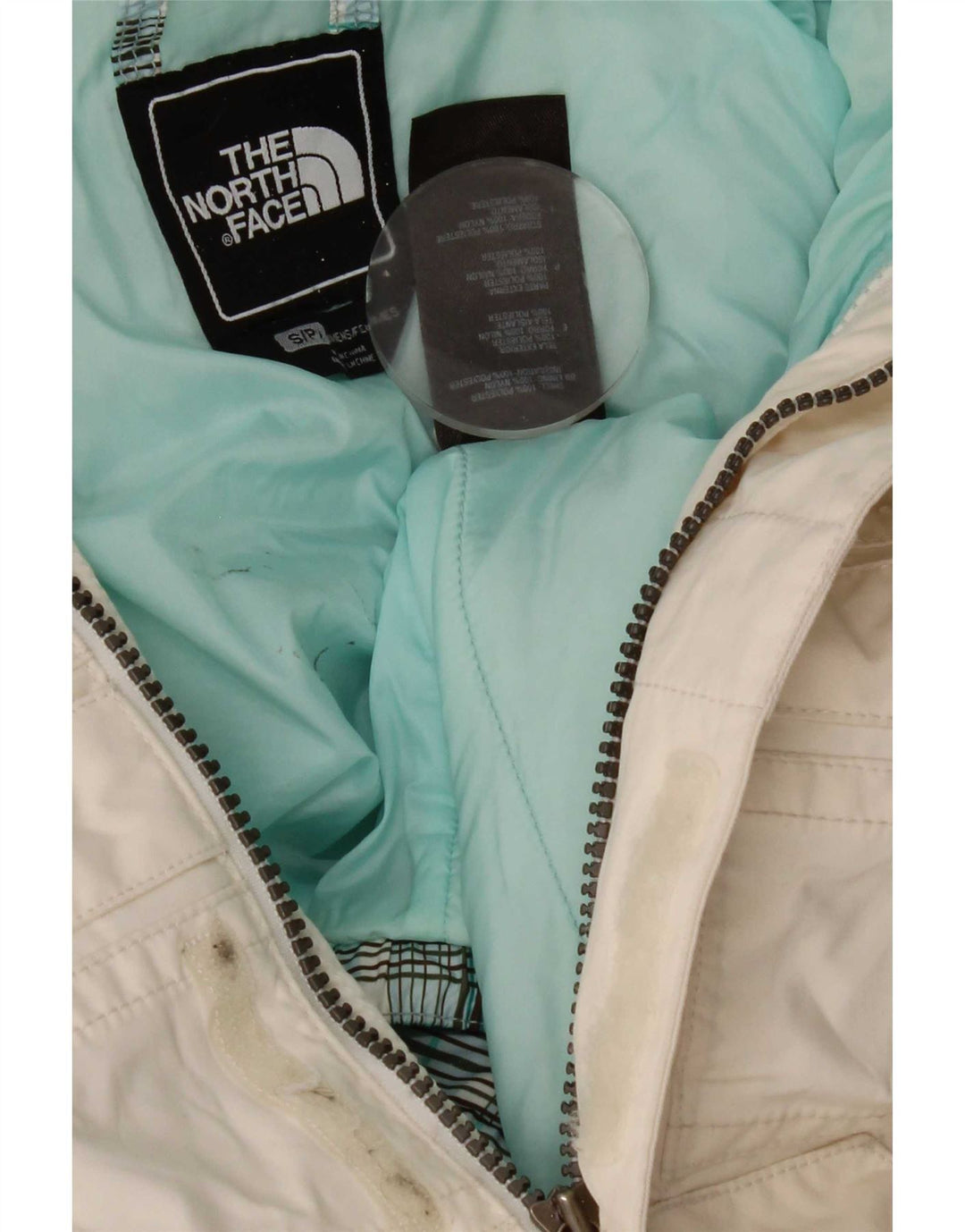 The North Face Damen-Skijacke mit Kapuze, UK 10, Größe S, Weiß, Polyester