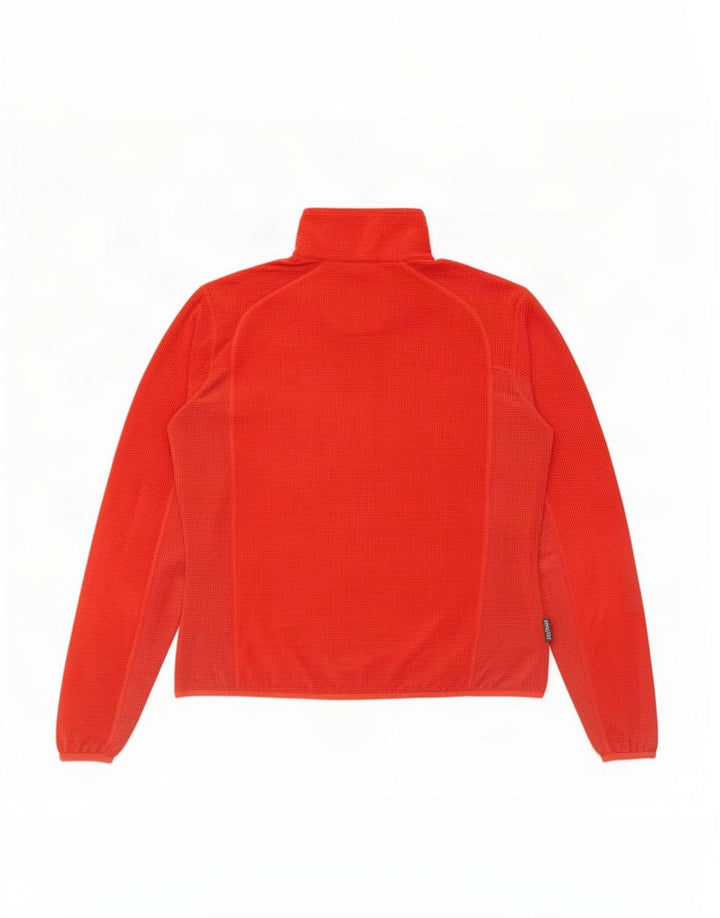 SALEWA Herren-Fleecepullover mit Reißverschluss am Hals, Größe L, Rot