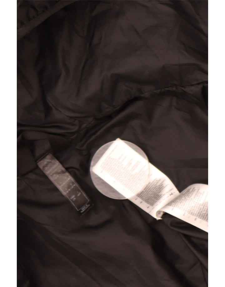 ADIDAS Womens Hooded Padded Jacket UK 14 Large Black Polyester