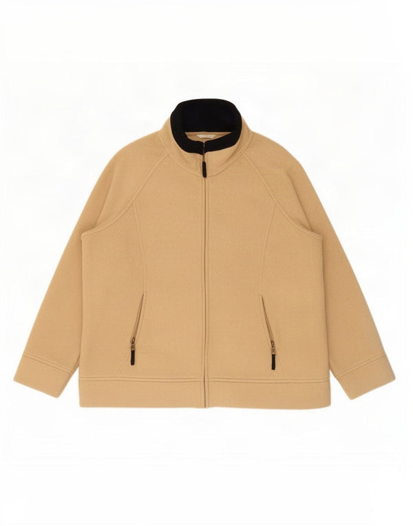 Marks & Spencer Damen Fleecejacke UK 20 2XL Beige Polyester