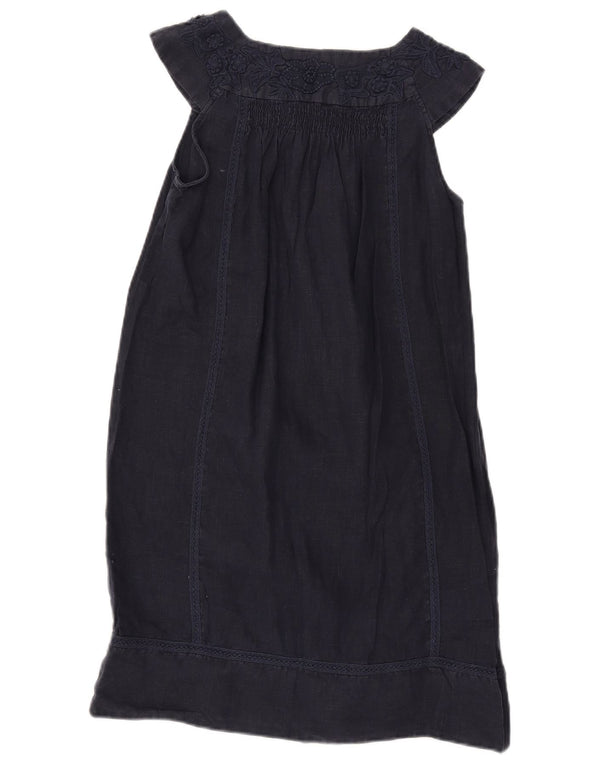 Zara Damen Ärmelloses A-Linien-Kleid UK 12 Medium Marineblau