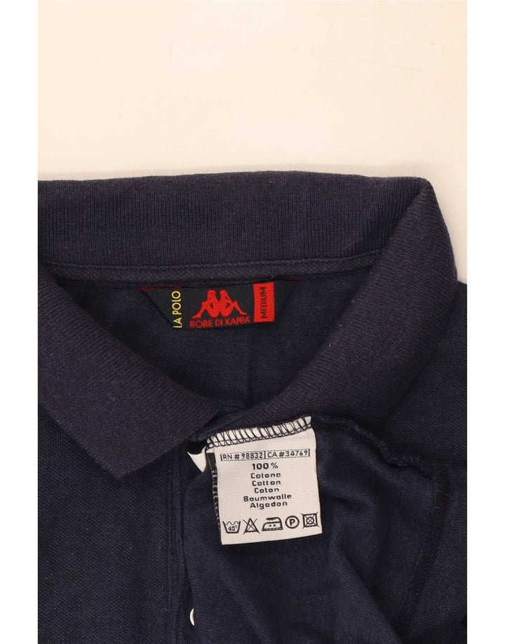 Kappa Herren-Poloshirt, mittelmarineblaue Baumwolle