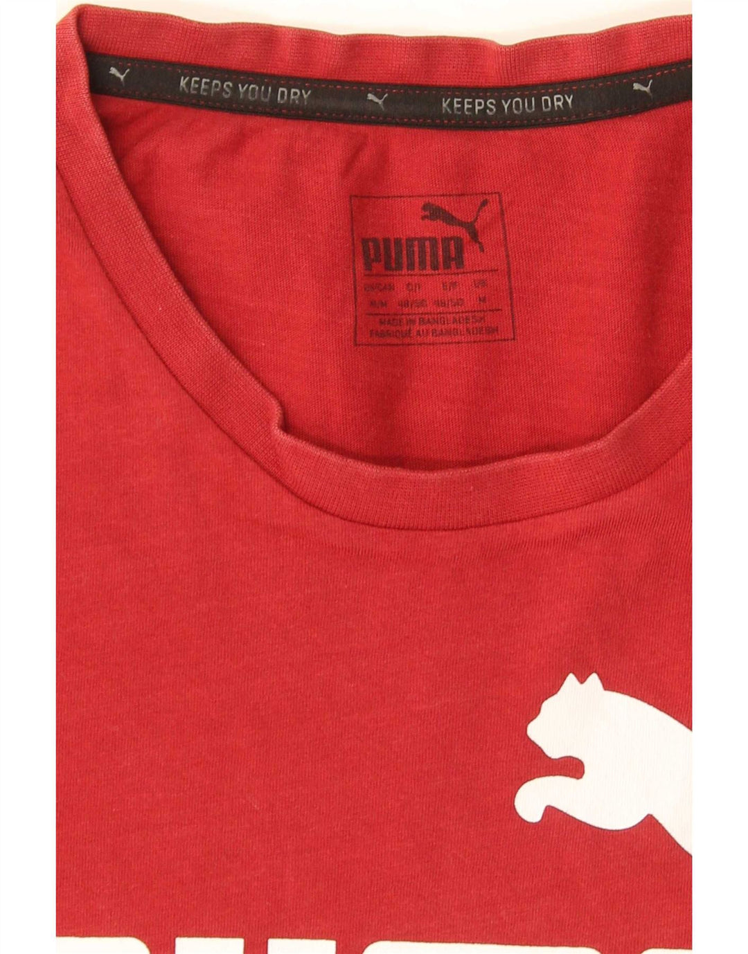 Puma Herren Grafik-T-Shirt-Oberteil Mittelrot