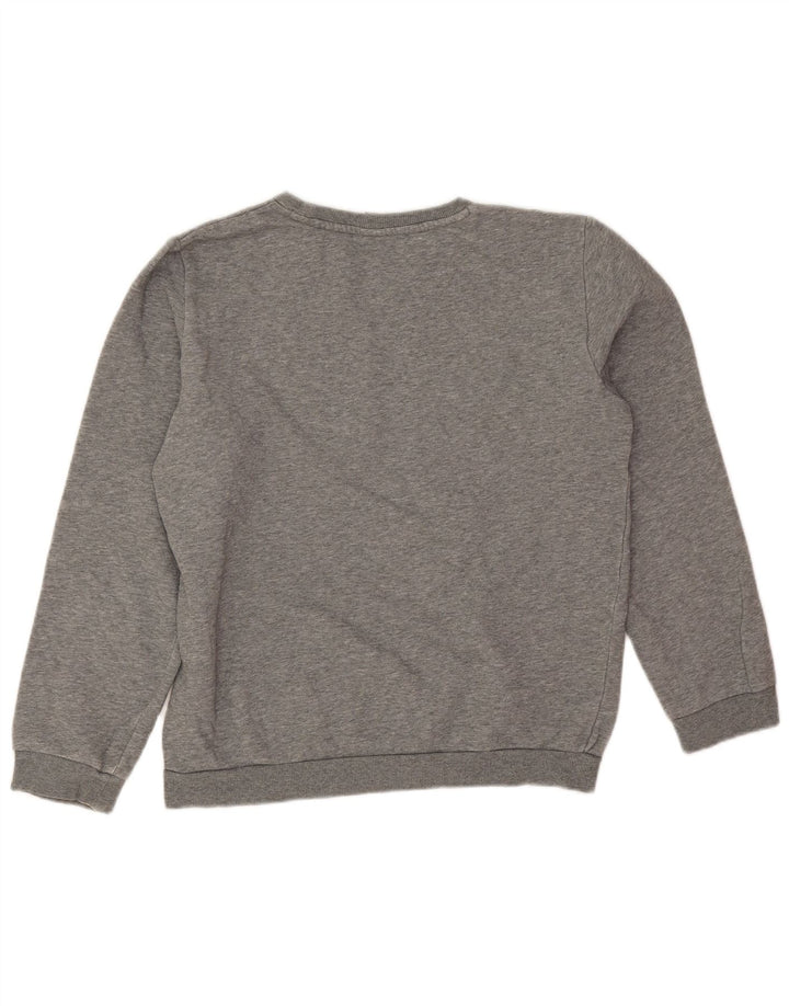 Puma Jungen Grafik-Sweatshirt-Pullover 13–14 Jahre, graue Baumwolle