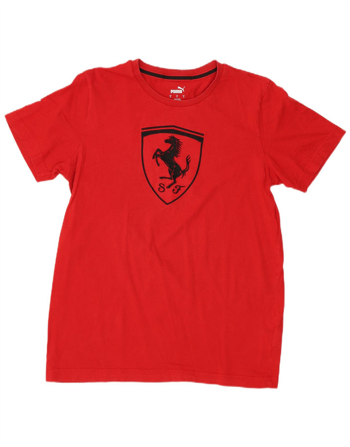 PUMA Herren Ferrari Graphic T-Shirt Top Small Rot