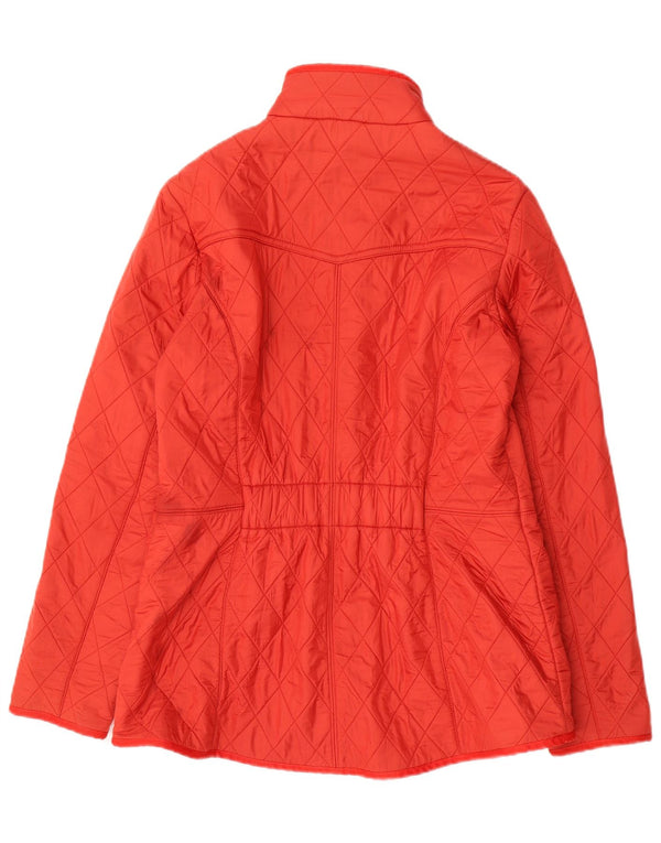 Barbour Damen Steppjacke UK 16 Large Rot Polyamid
