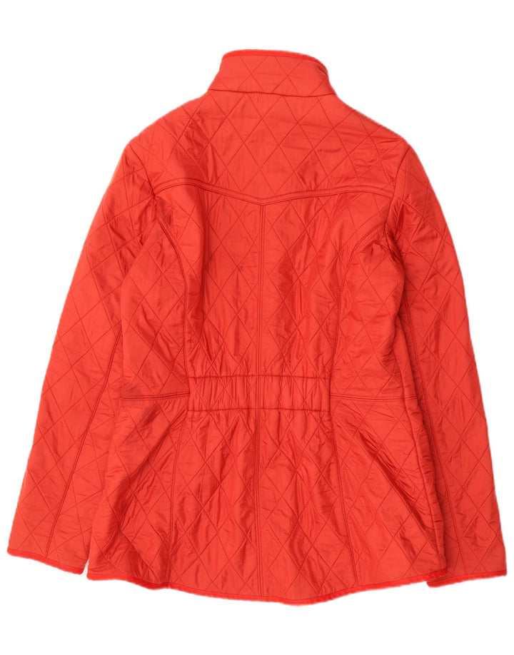Barbour Damen Steppjacke UK 16 Large Rot Polyamid
