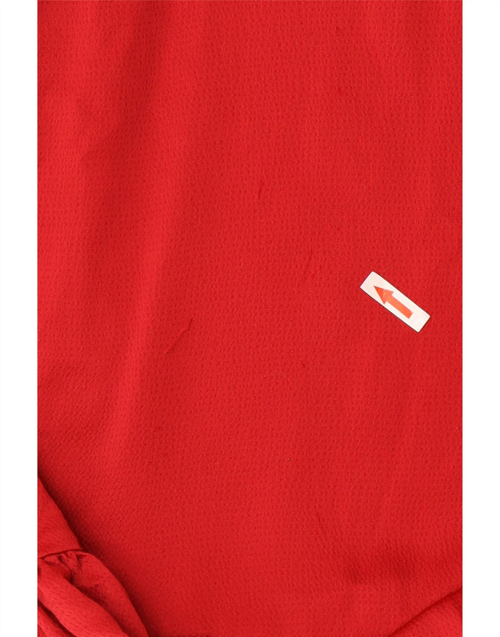 Michael Kors Damen One-Shoulder-Kleid US 2 XS Rot Polyester