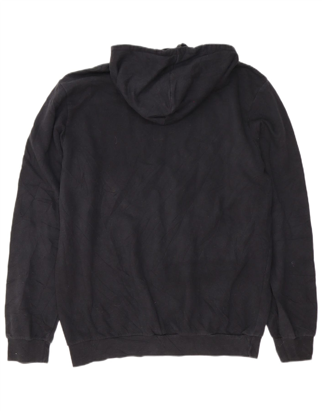 Adidas Herren Kapuzenpullover mit normaler Passform, Größe L, Schwarz, Baumwolle