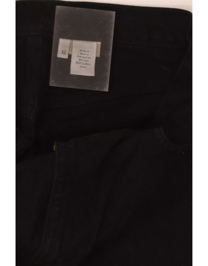 Calvin Klein Herren Regular Straight Jeans W32 L30 Schwarze Baumwolle