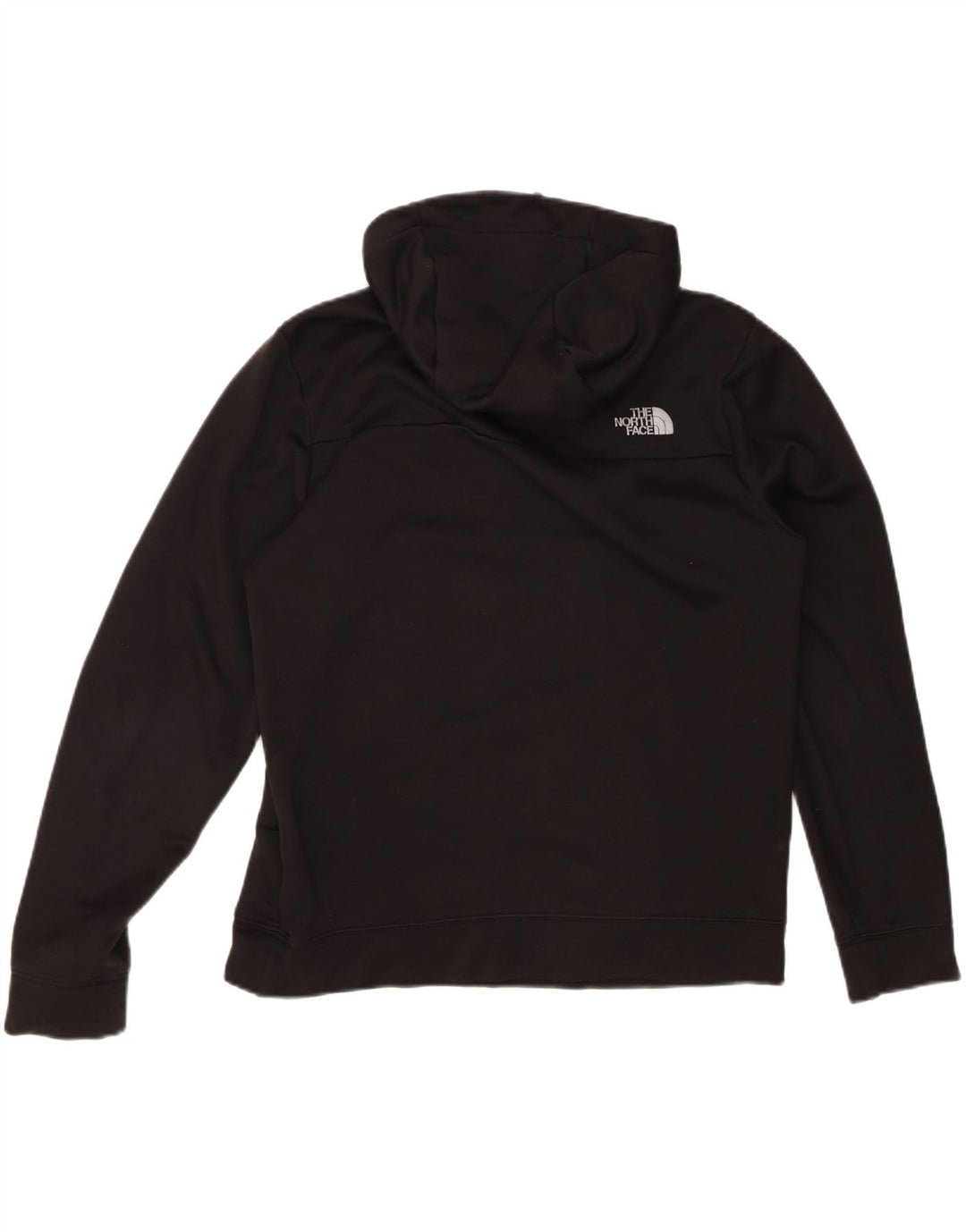 The North Face Herren-Kapuzenpullover mit Reißverschluss am Hals, groß, aus schwarzem Polyester
