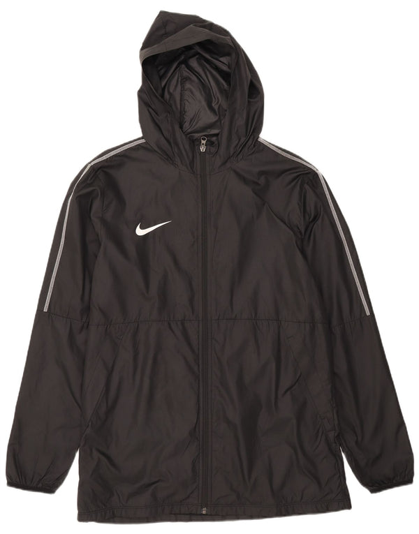 Nike Herren-Regenjacke mit Kapuze, UK 40, Größe L, Schwarz, Polyester