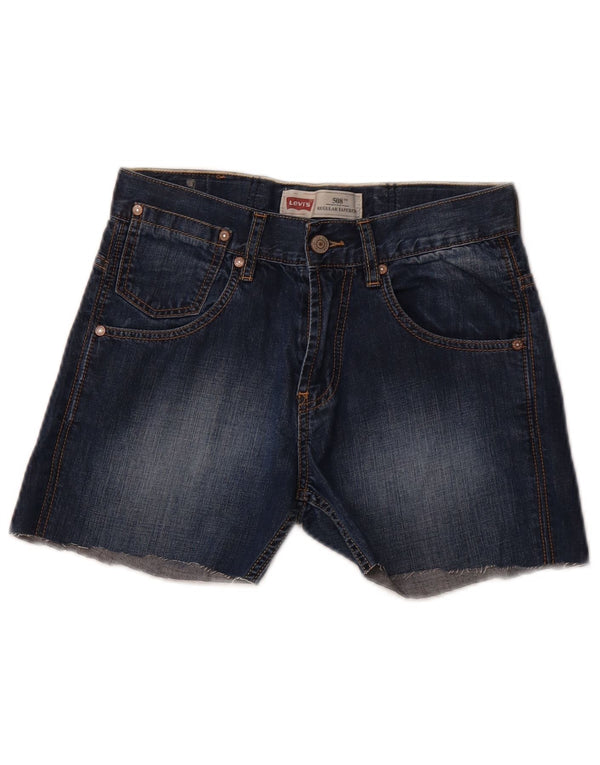 LEVI'S Mädchen 508 Regular Denim Shorts 15–16 Jahre W26 Blaue Baumwolle