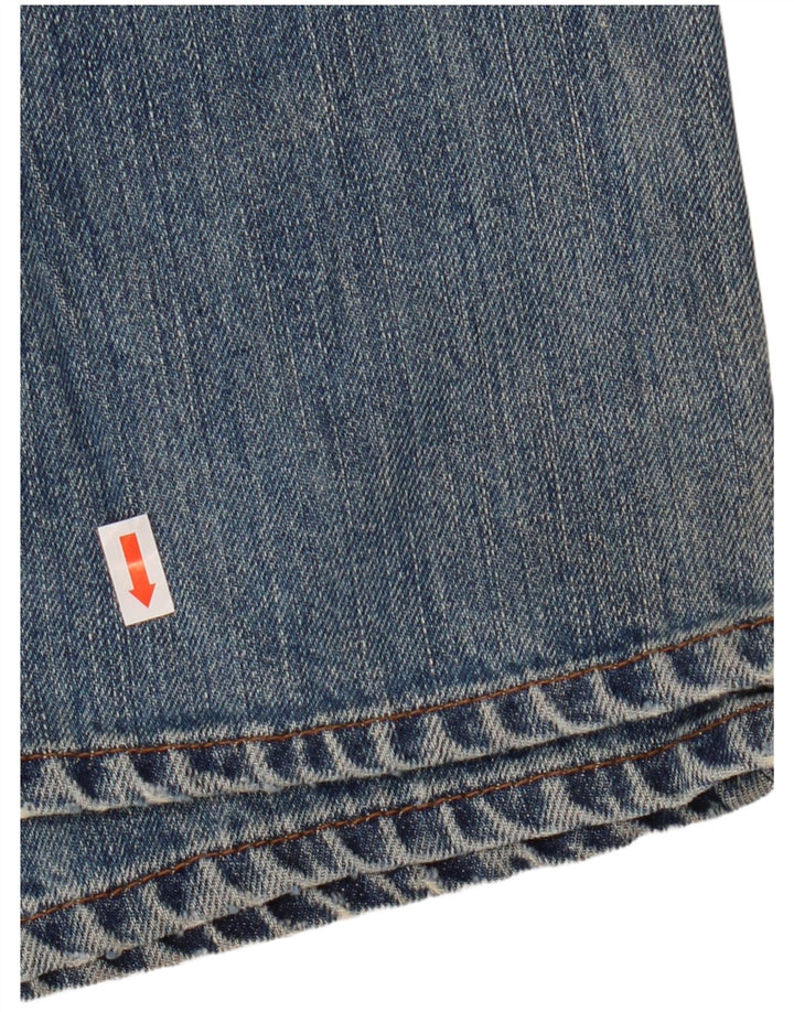 J. Crew Herren Relaxed Fit Straight Jeans W36 L32 Blaue Baumwolle