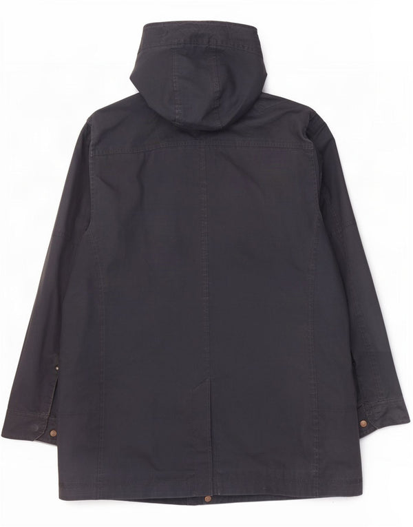 Timberland Herren-Windbreaker-Mantel mit Kapuze, UK 44 2XL, marineblaue Baumwolle