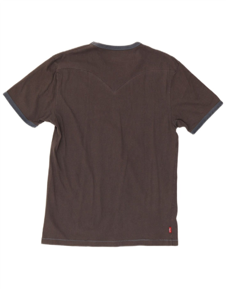 Levi's Herren-T-Shirt mit Grafik, Größe L, aus grauer Baumwolle