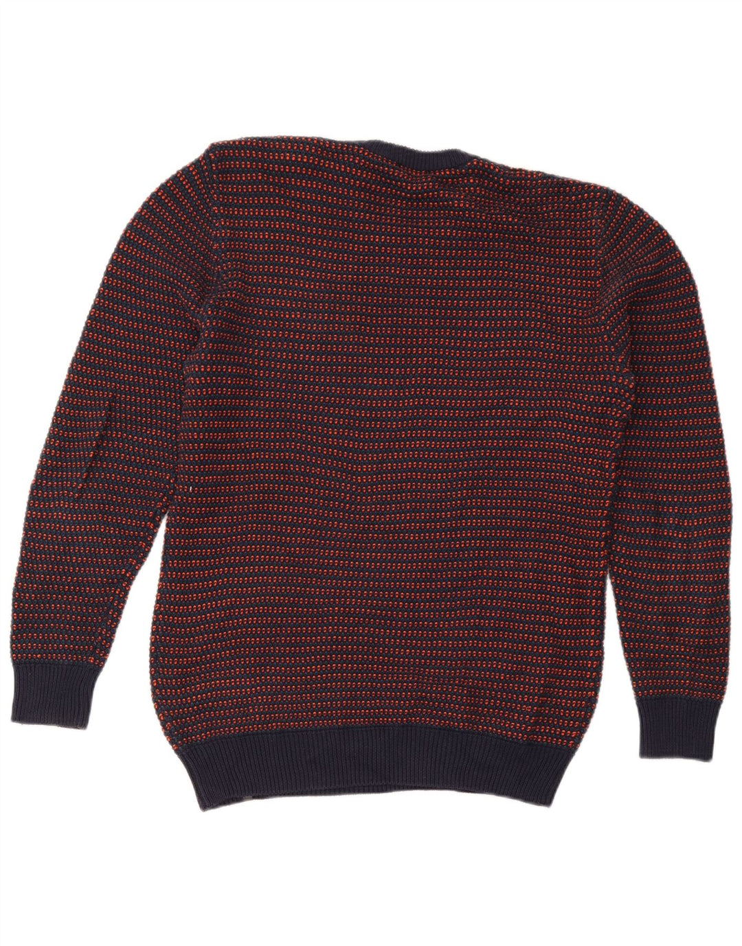 Diesel Herren-Pullover mit Rundhalsausschnitt, mittelgroß, marineblau, gestreift, Baumwolle