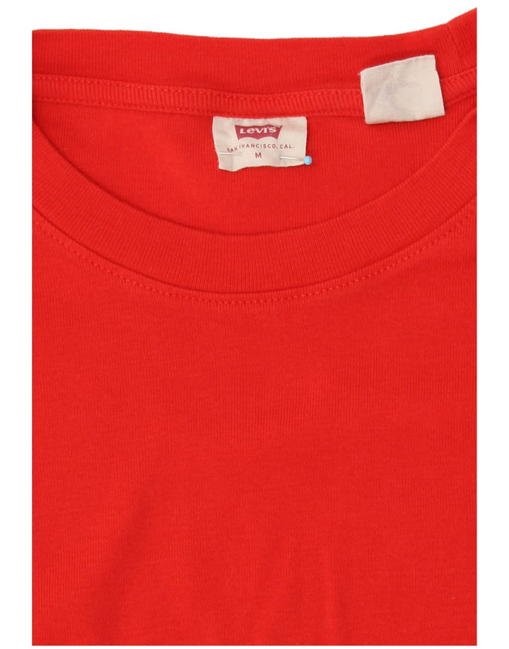 Levi's Damen Top Langarm UK 12 Mittelrot