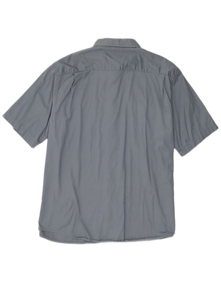 Wrangler Herren Kurzarmhemd XL Blau Baumwolle