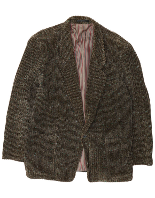 Redpoint Herren-Blazer aus Cord mit 1 Knopf, EU 54, 2XL, Khaki meliert