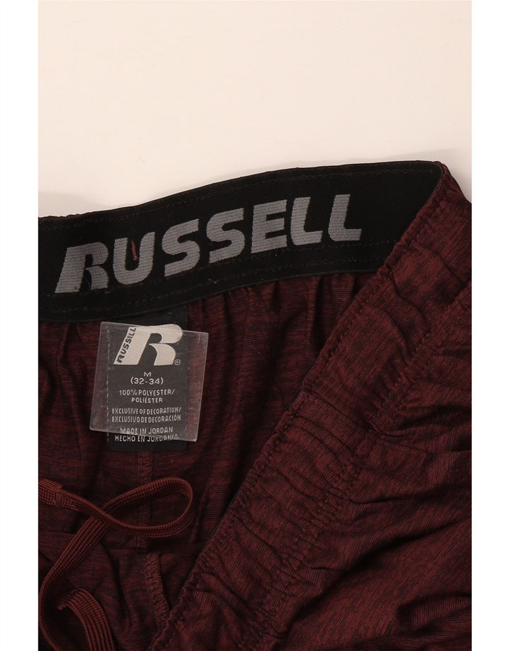 Russell Athletic Herren Dri Fit Sportshorts Medium Maroon Colourblock