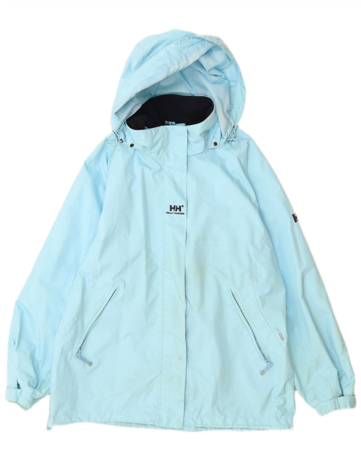 Helly Hansen Damen Regenjacke mit Kapuze UK 18 XL Blau Polyester