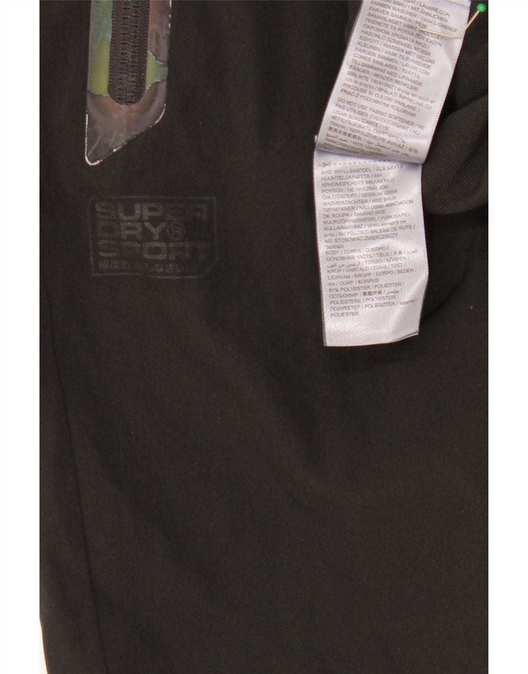 SUPERDRY Damen-Trainingshose, Größe L, W32, L27, Schwarz, Polyester