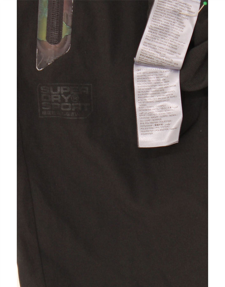 SUPERDRY Damen-Trainingshose, Größe L, W32, L27, Schwarz, Polyester