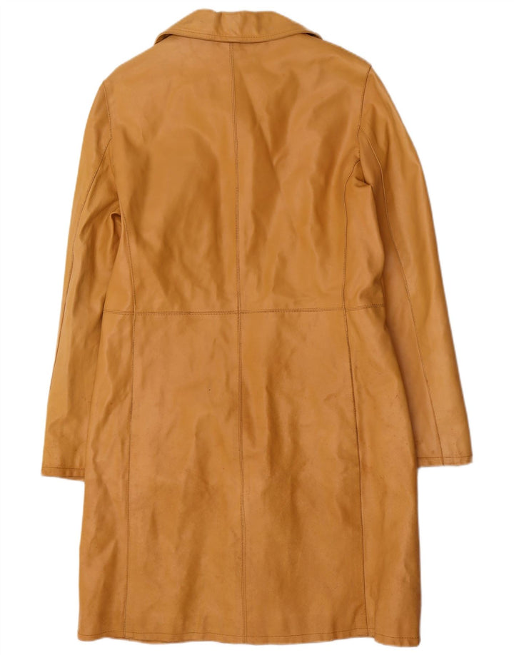 Vintage Damen Ledermantel IT 46 Großes braunes Leder