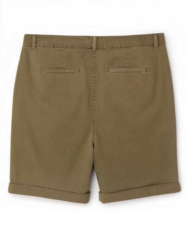 Marks & Spencer Damen Chinoshorts UK 16 Large W34 Khaki Baumwolle