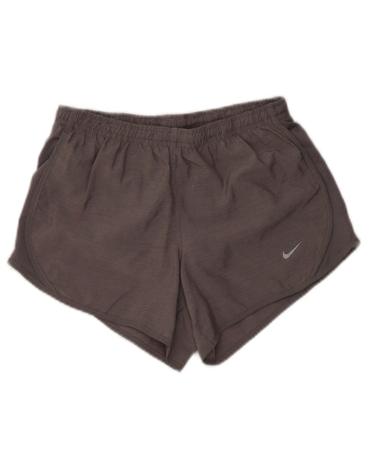 Nike Dri Fit Sportshorts für Mädchen, 10–11 Jahre, mittelgraues Polyester