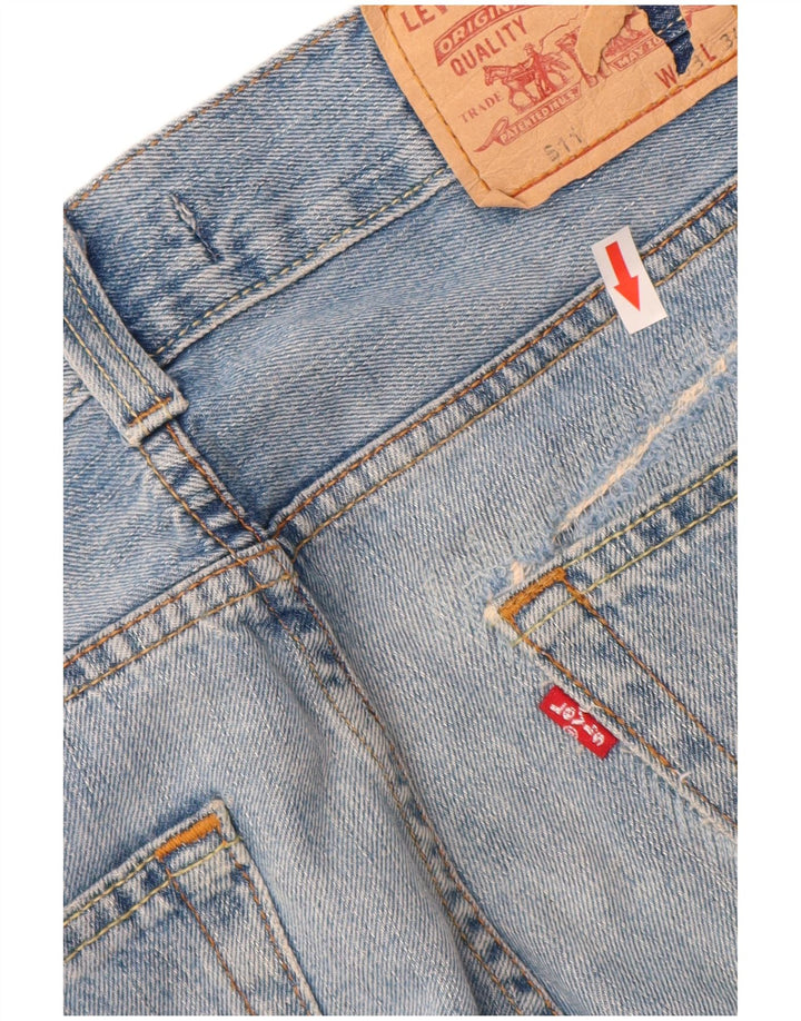 Levi's Herren 511 Slim Jeans W33 L34 Blaue Baumwolle