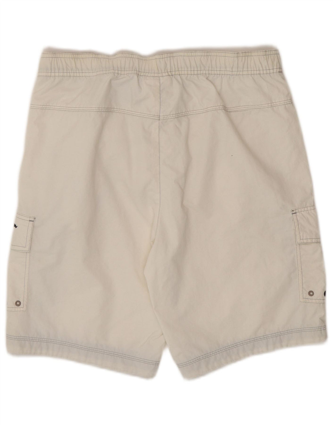 Champion Herren-Badeshorts, Mittelweiß, Colourblock-Polyamid