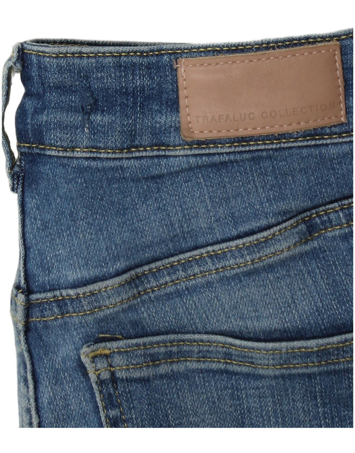 Zara Damen Distressed Skinny Jeans W26 L26 Blau