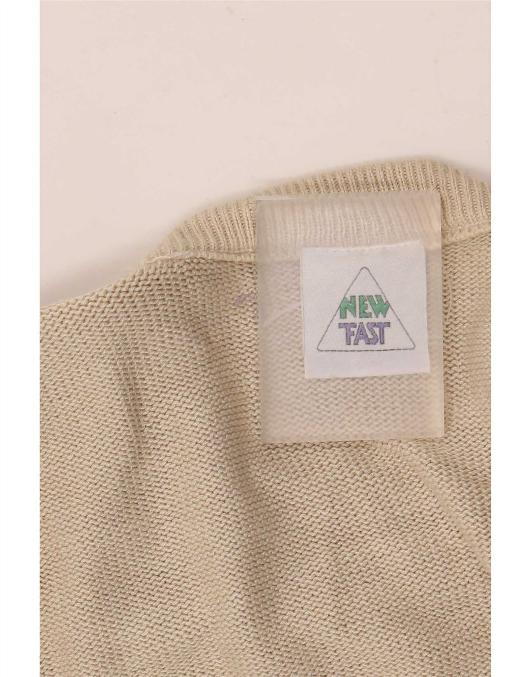 Neuer Fast Herren-Pullover mit Rundhalsausschnitt XL Beige Geometrisch
