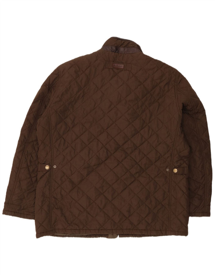Barbour Herren Steppjacke UK 44 2XL Braunes Polyester