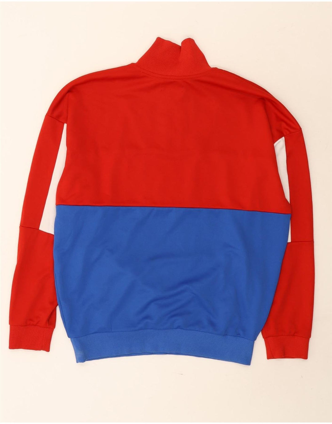 ZARA Herren-Sweatshirt mit Reißverschluss am Hals, mittelgroß, mehrfarbig, Farbblock