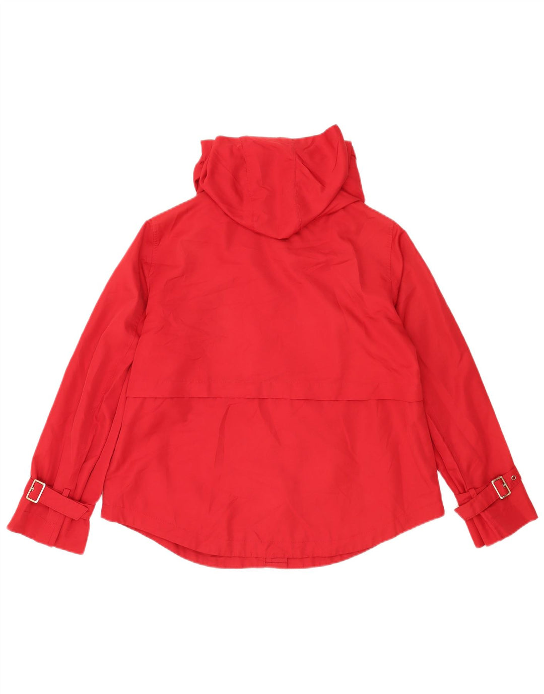 Zara Damen-Bomberjacke mit Kapuze, UK 14, Mittelrot, Polyester