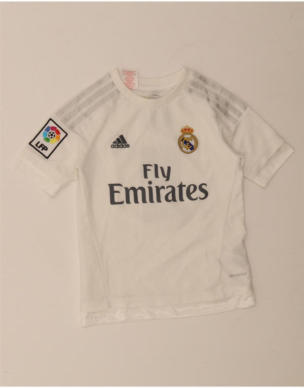ADIDAS Jungen Real Madrid Graphic T-Shirt Top 9–10 Jahre Weiß