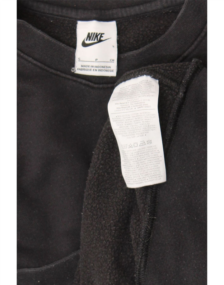 Nike Herren Sweatshirt Pullover Small Schwarz Baumwolle