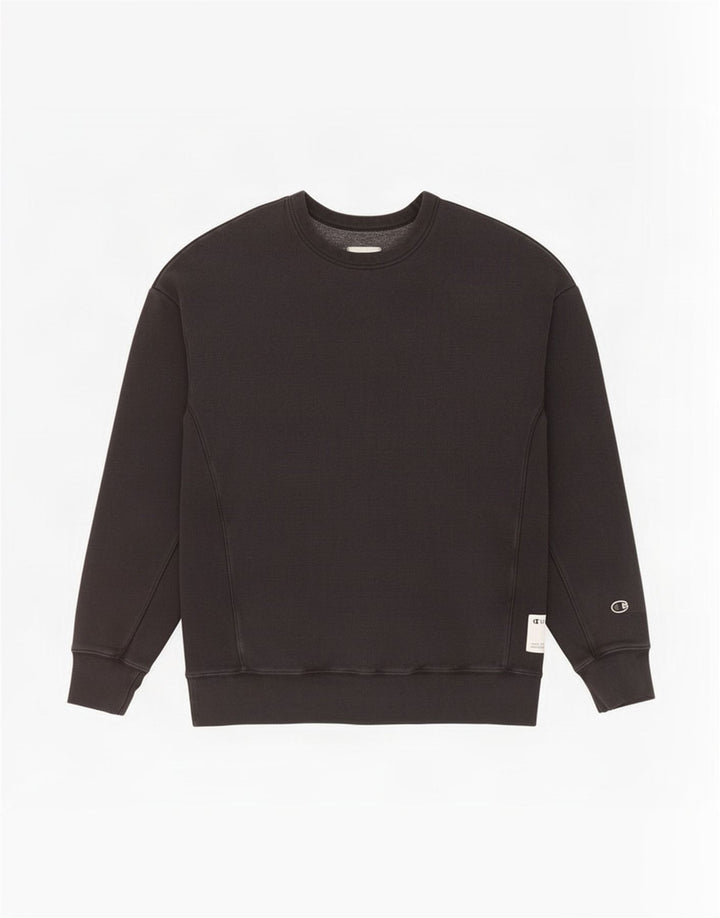 Champion Herren-Sweatshirt-Pullover aus mittelschwarzer Baumwolle