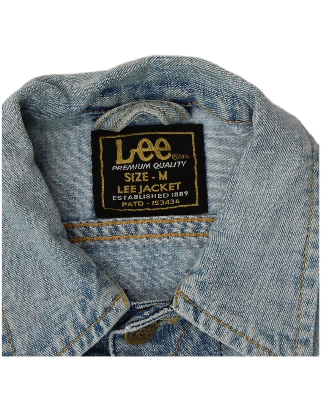Lee Damen Jeansjacke UK 12 Mittelblaue Baumwolle