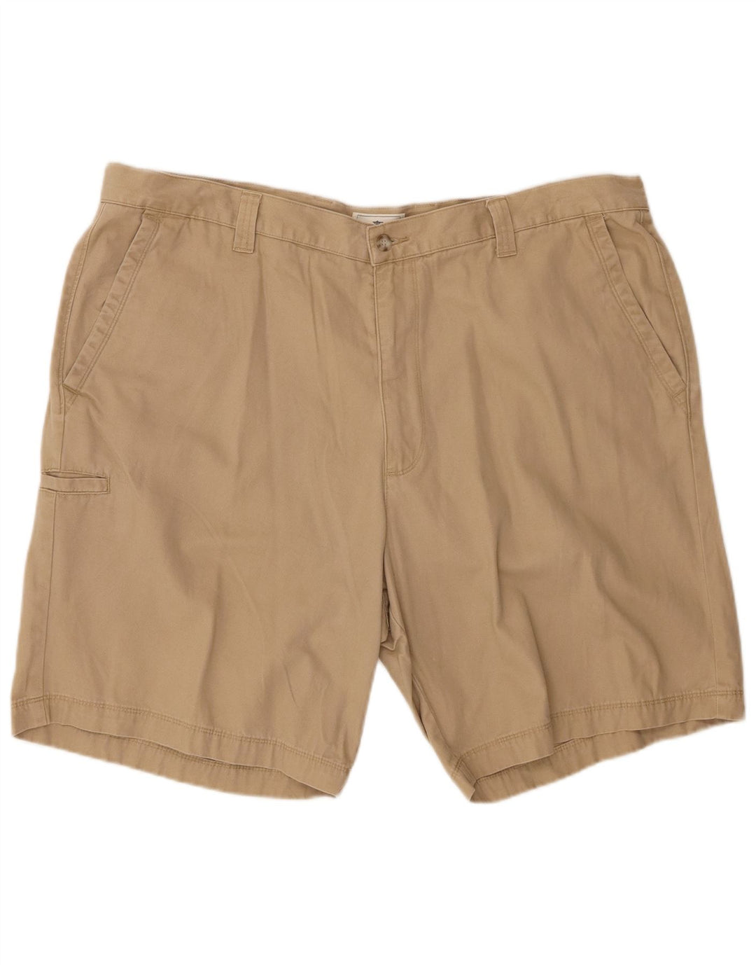 DOCKERS Herren Relaxed Fit Cargo Shorts W42 2XL Beige Baumwolle
