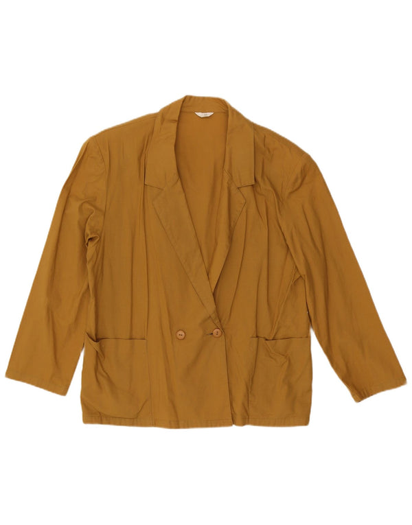 C & A Zweireihiger Blazer für Damen, EU 44, XL, gelbe Baumwolle