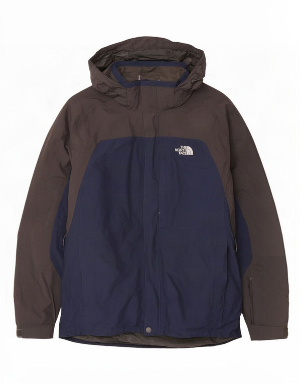 The North Face Herren-Regenjacke mit Kapuze, UK 42, XL, Marineblau, Farbblock
