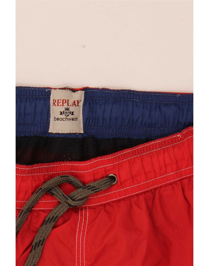 Replay Herren Badeshorts Medium Rot